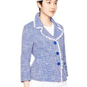 Kate Spade Blue Tweed Blazer